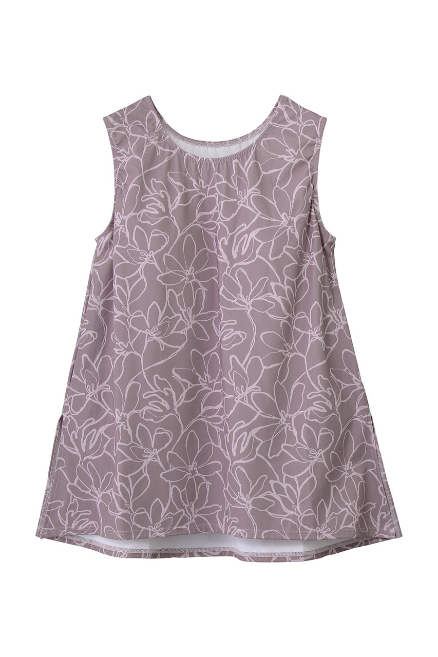 Reir（swim wear） プリントカップ付きトップス【水陸両用】 (ピンク, 76(LL)) レイール（ミズギ） ELLE SHOP
