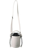 シンセティックレザーミニマムバケットバッグ