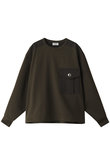 THE RERACS 23AW 36 サイドジップロングスリーブTシャツ THE RERACS(ザ・リラクス)｜Tシャツ/ブラック の通販｜ELLESHOP