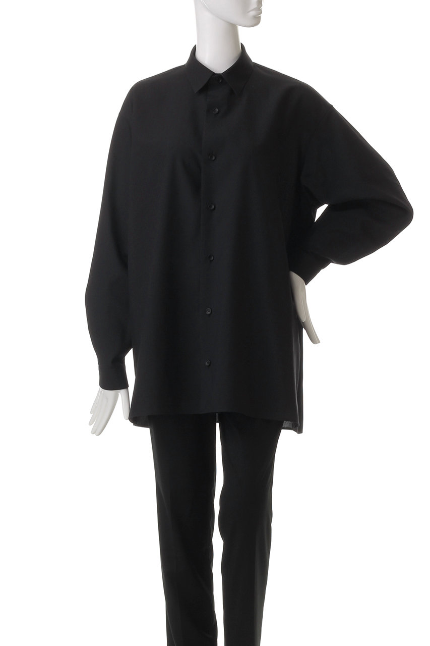THE RERACS / ザリラクス | 2021AW | バックボタン プルオーバー シャツ | 38 | ダークネイビー | レディース THE RERACS - THE RERACS / ザリラクス | 2021AW | バックボタン プル