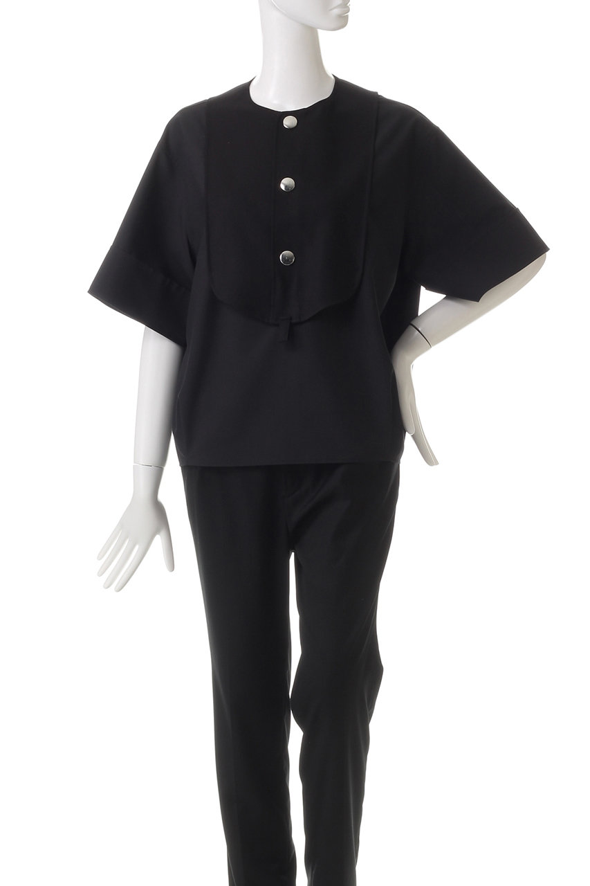 THE RERACS / ビブフロント ショートスリーブ シャツ THE RERACS / BIBIFRONT SHIRT SHORT SLEEVE | LA VILLA ROUGE