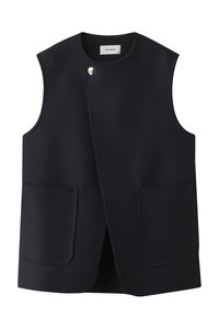 The Reracs ジレ　ベスト THE RERACS ザ リラクス 中綿キルト ジップアップ ウールベスト REBL