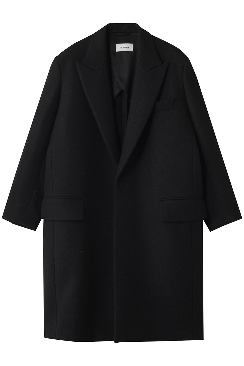 THE RERACS ピークドバレルコート (ブラック, 1(36)) ザ・リラクス ELLE SHOP THE RERACS ピークドバレルコート (ブラック, 1(36)) ザ・リラクス ELLE SHOP