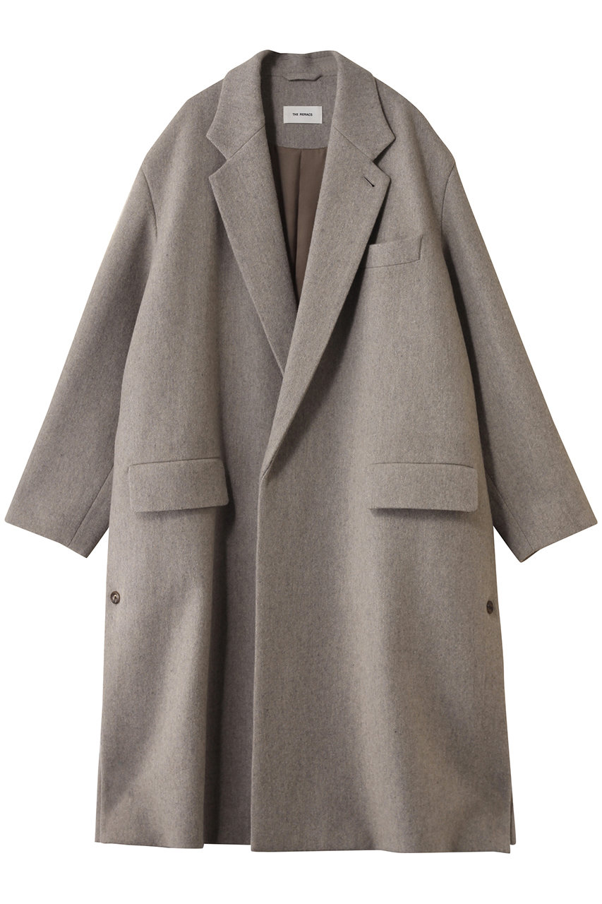 THE RERACS ルーズチェスターコート (グレージュ, 2(38)) ザ・リラクス ELLE SHOP THE RERACS ルーズチェスターコート (グレージュ, 2(38)) ザ・リラクス ELLE SHOP