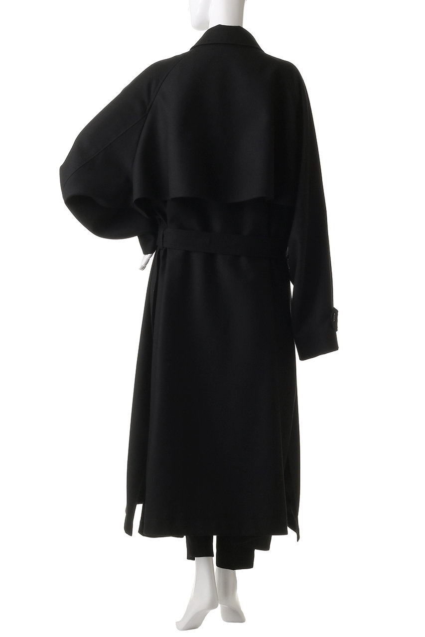 リラクス RERACS ウール トレンチ コート ブラック THE RERACS リラクストレンチコート ロンハーマン 別注モデル