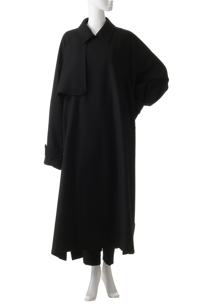 リラクス RERACS ウール トレンチ コート ブラック THE RERACS│ザ・リラクス / THE TRENCH (BLACK)
