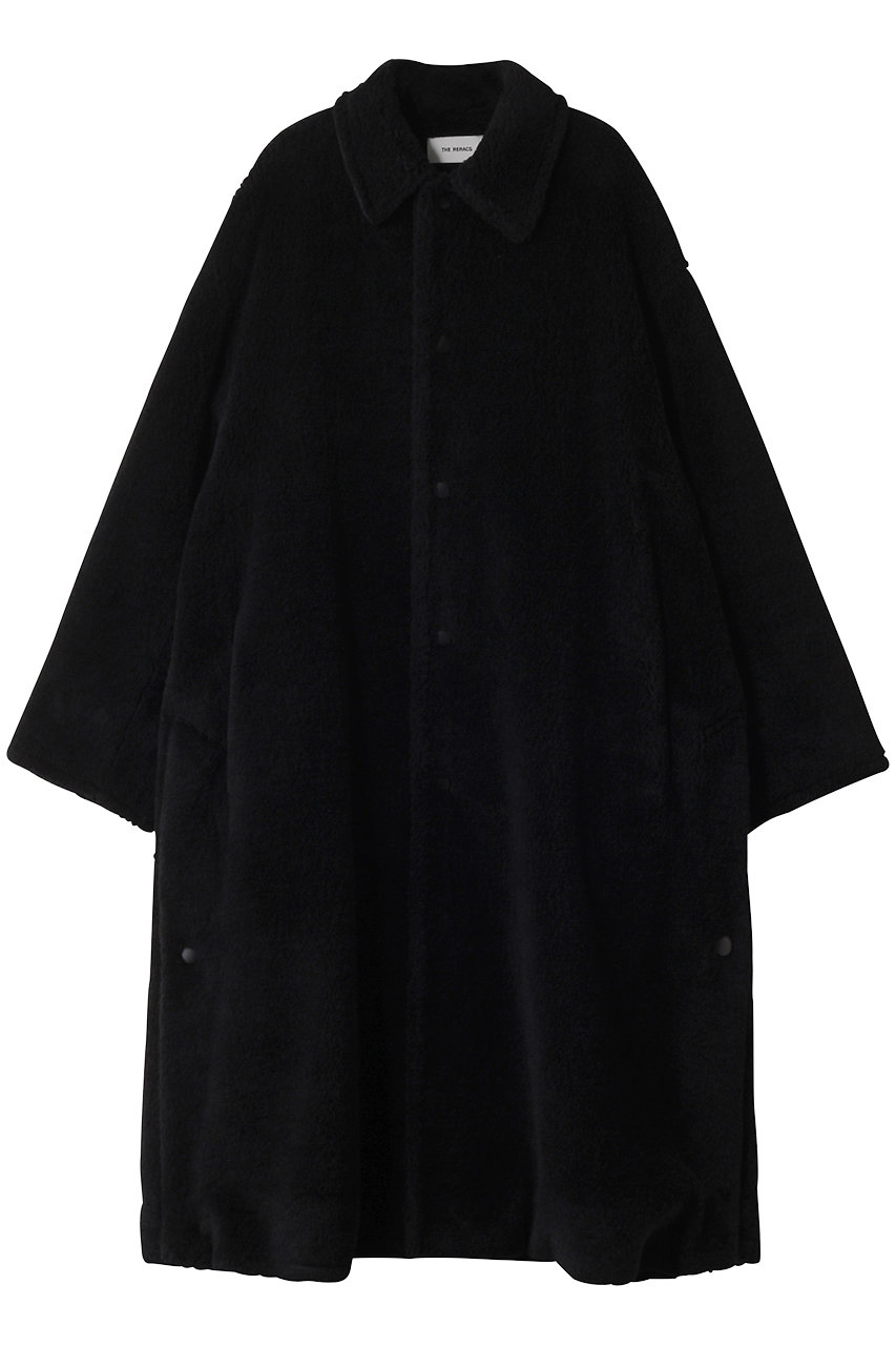 THE RERACS バルカラーボアロングコート (ブラック, 2(38)) ザ・リラクス ELLE SHOP THE RERACS バルカラーボアロングコート (ブラック, 2(38)) ザ・リラクス ELLE SHOP