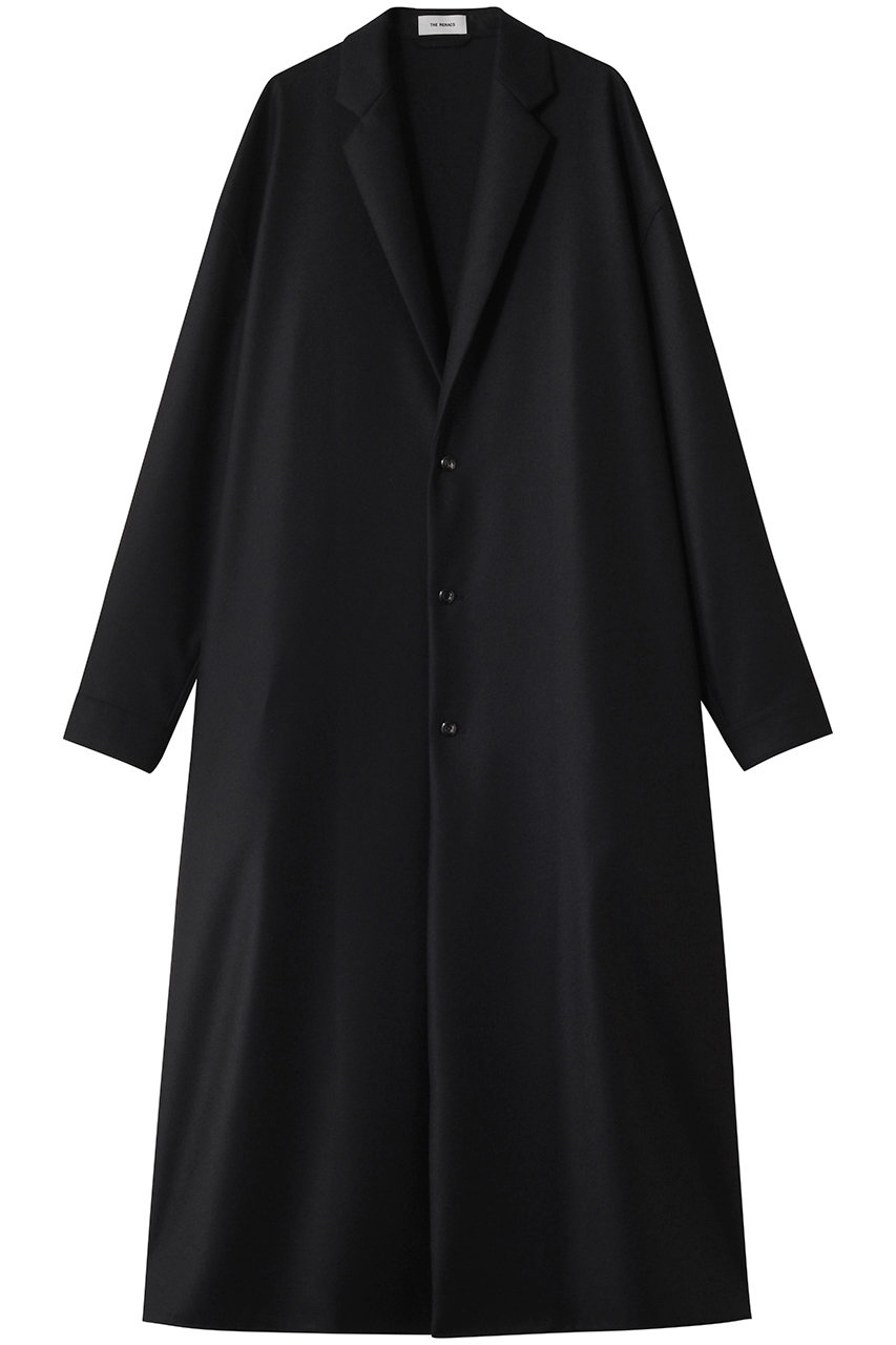 THE RERACS ノッチドラペルシャツコート (ブラック, 1(36)) ザ・リラクス ELLE SHOP THE RERACS ノッチドラペルシャツコート (ブラック, 1(36)) ザ・リラクス ELLE SHOP