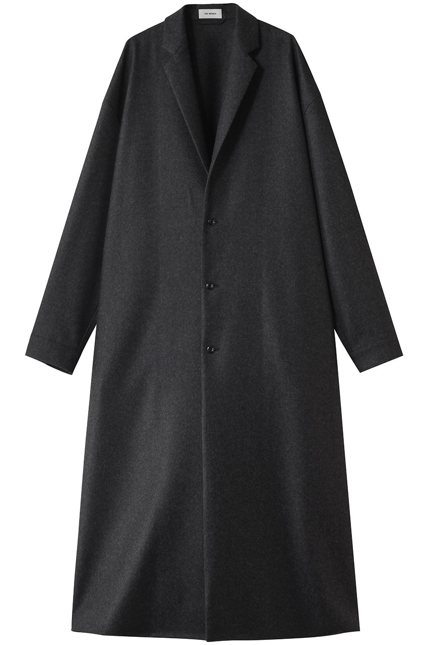 THE RERACS ノッチドラペルシャツコート (チャコールグレー, 1(36)) ザ・リラクス ELLE SHOP THE RERACS ノッチドラペルシャツコート (チャコールグレー, 1(36)) ザ・リラクス ELLE SHOP