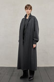 ノッチドラペルシャツコート