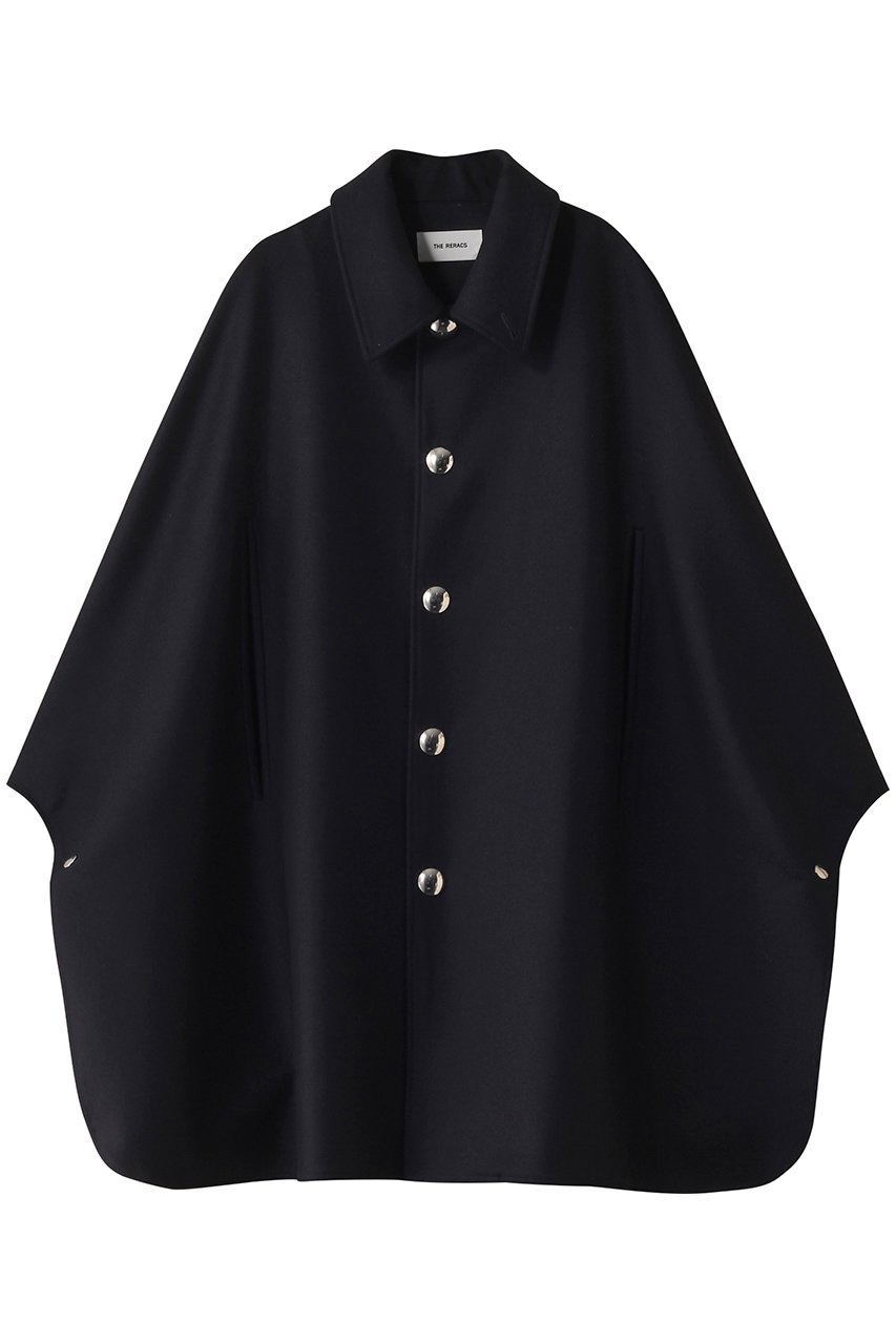 THE RERACS ケープポンチョ (ダークネイビー, 0(FR)) ザ・リラクス ELLE SHOP THE RERACS ケープポンチョ (ダークネイビー, 0(FR)) ザ・リラクス ELLE SHOP
