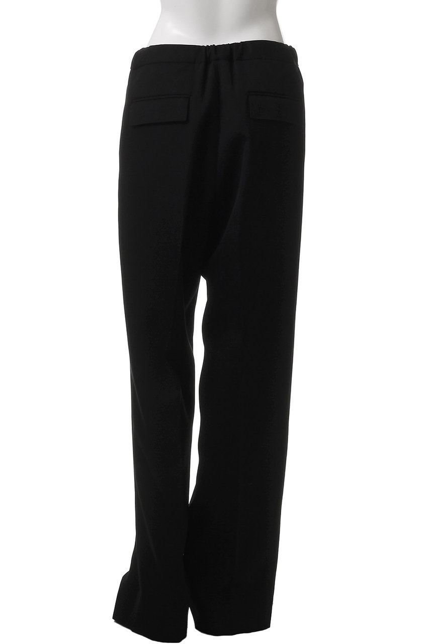 THE RERACS ブラック スラックス THE RERACS│ザ・リラクス / THE SLACKS BELTED 2TUCK(BLACK)