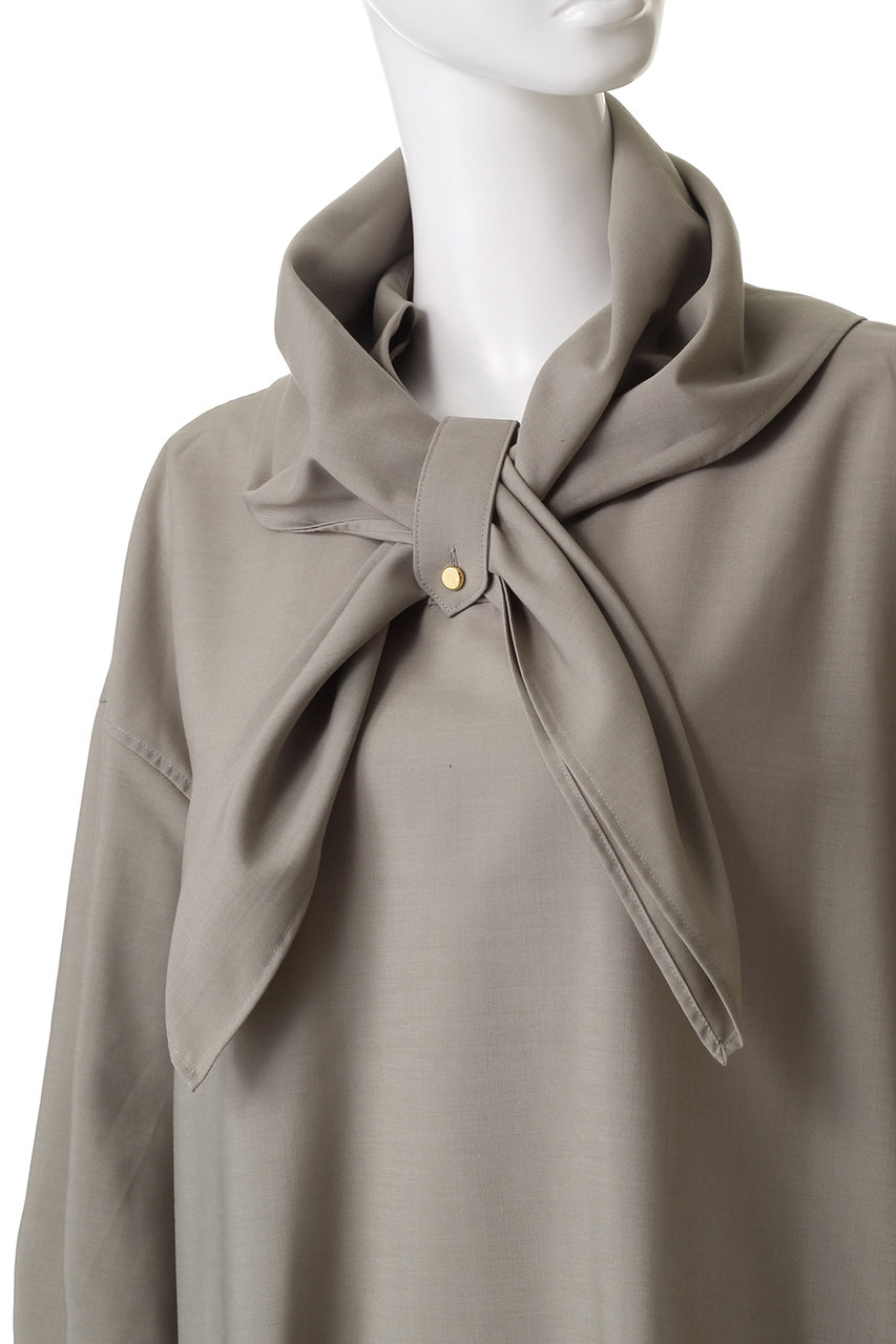 THE RERACS(ザ・リラクス)｜スカーフドレス/グレージュ の通販