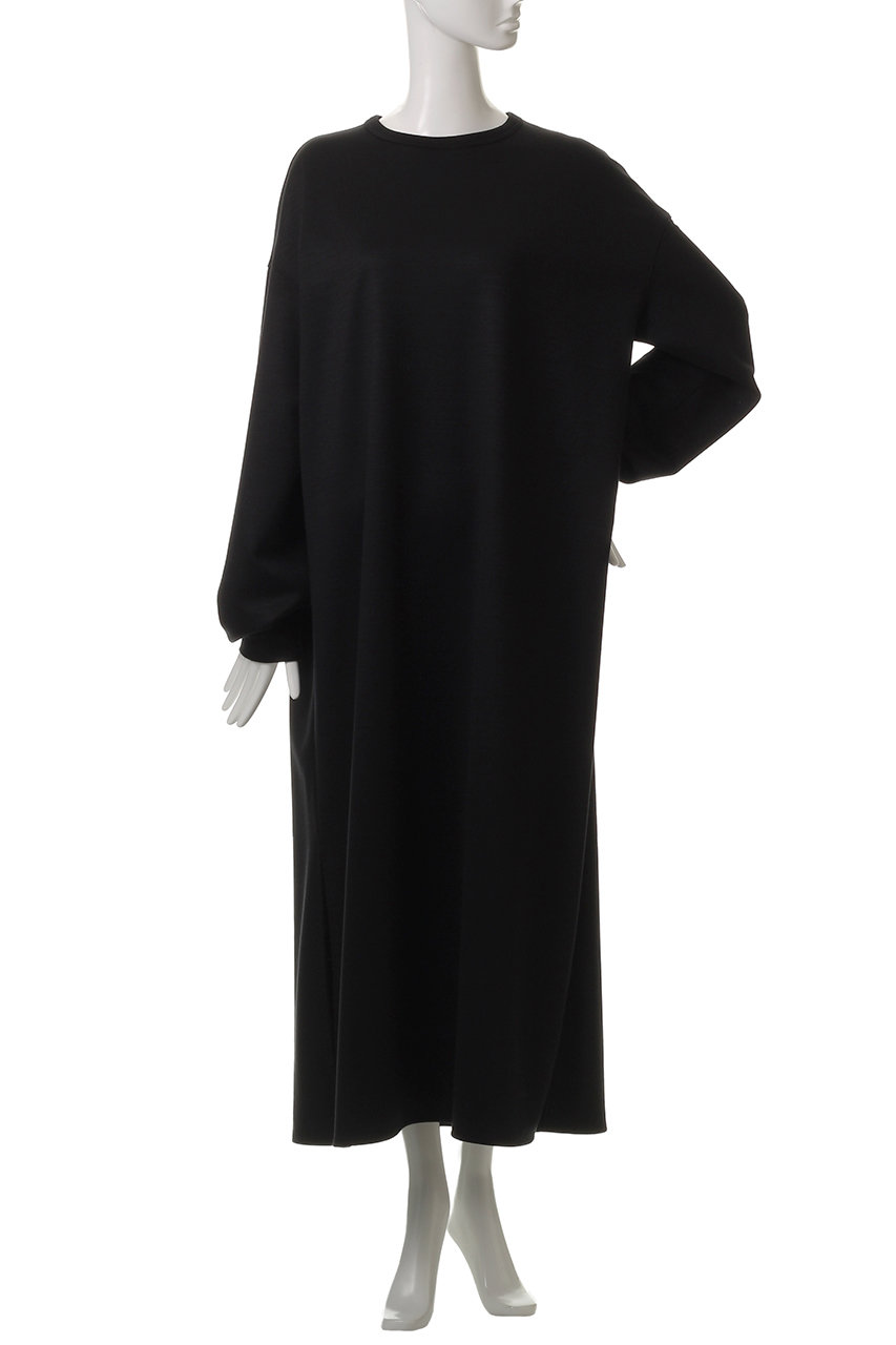 THE RERACS(ザ・リラクス)｜ロングスリーブドレス/ブラック の通販