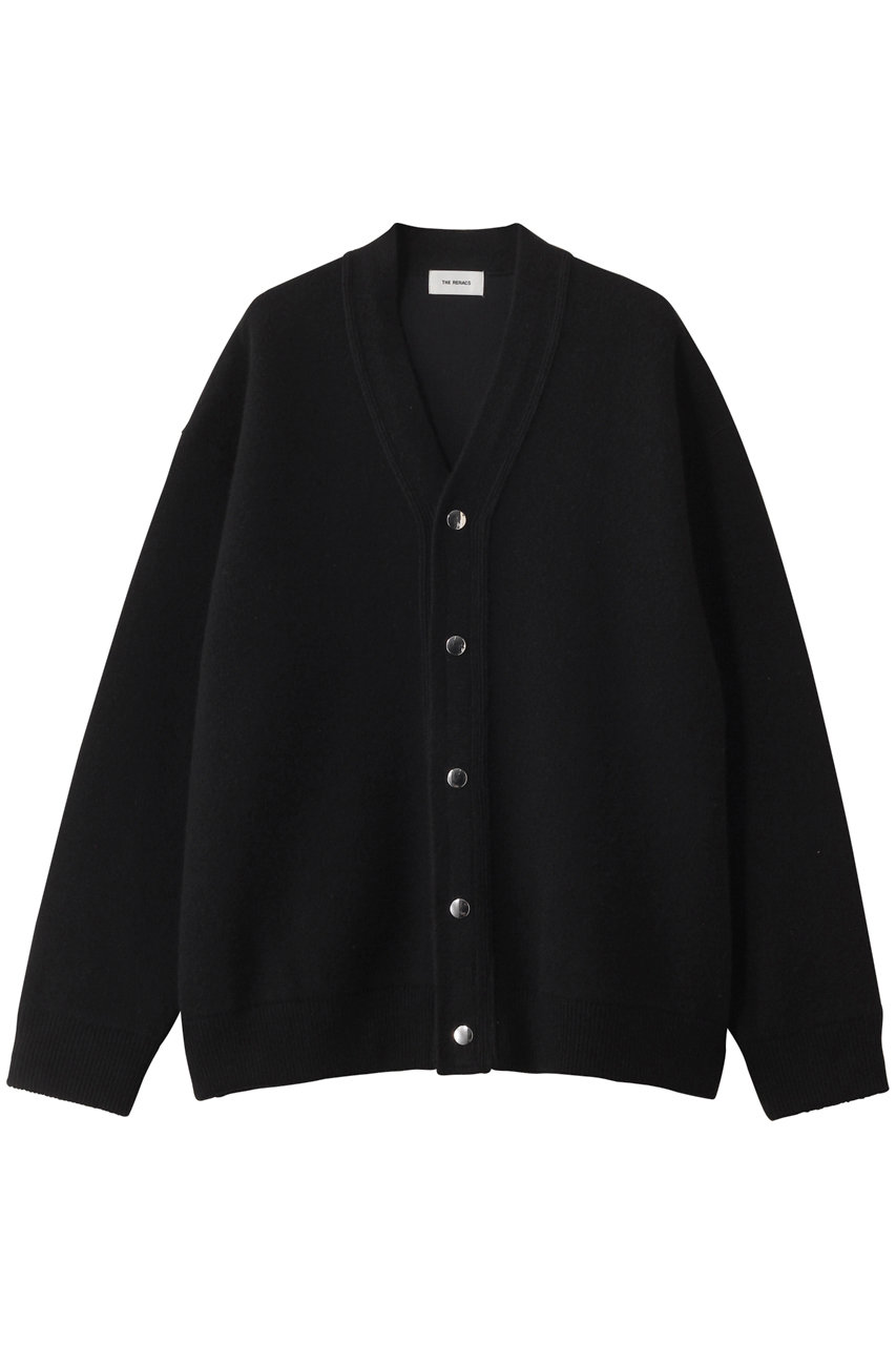 THE RERACS スナップボタンニットカーディガン (ブラック, 0(FR)) ザ・リラクス ELLE SHOP THE RERACS スナップボタンニットカーディガン (ブラック, 0(FR)) ザ・リラクス ELLE SHOP