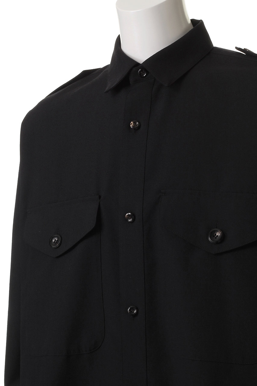 THE RERACS(ザ・リラクス)｜【MEN】ミリタリーCPOシャツ/ブラック の