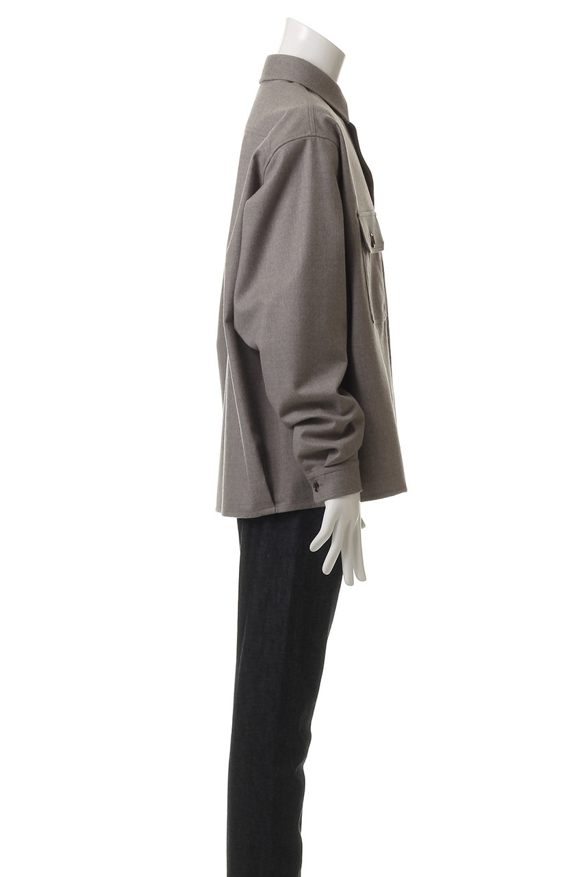 THE RERACS(ザ・リラクス)｜【MEN】CPO ショートシャツ/グレージュ の