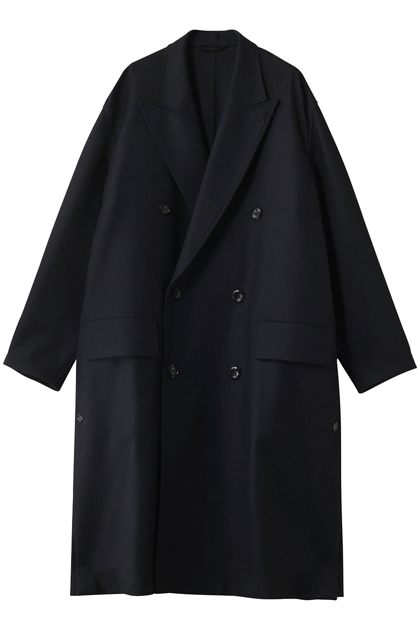 THE RERACS 【MEN】ダブルピークドイージーコート (ダークネイビー, 6(48)) ザ・リラクス ELLE SHOP THE RERACS 【MEN】ダブルピークドイージーコート (ダークネイビー, 6(48)) ザ・リラクス ELLE SHOP