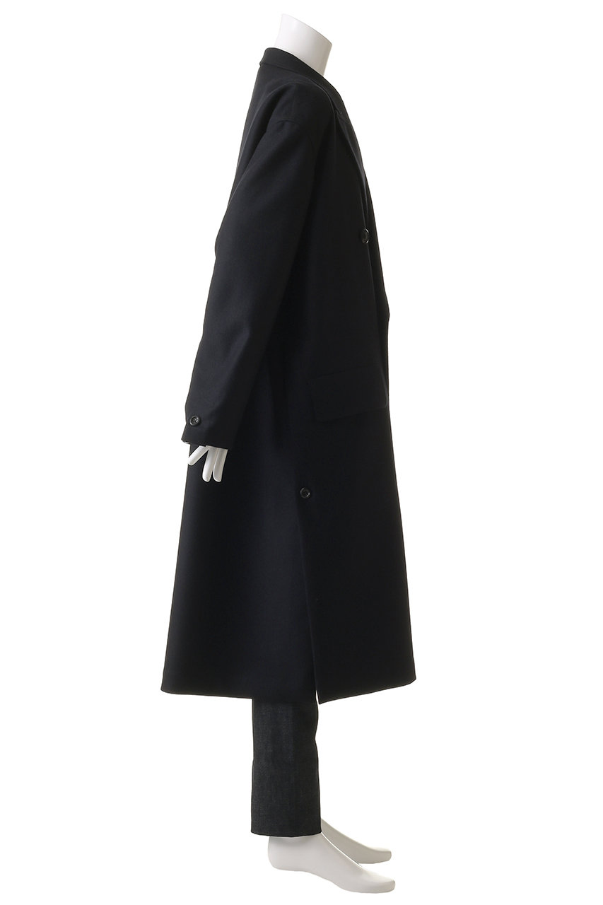 THE RERACS リラクス ネイビー チェスターコート THE RERACS(ザ・リラクス)｜【MEN】ダブルピークドイージー