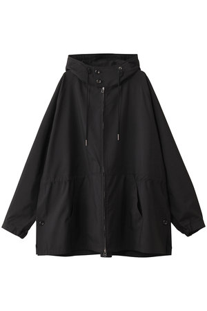 //エル ELLE *フォックスファー衿付き2wayメルトンコート*40シングルジャケット黒ブラックアンゴラ羊毛(jk1-2311-546)【41L32】 エル ELLE *フォックスファー衿付き2wayメルトンコート*40