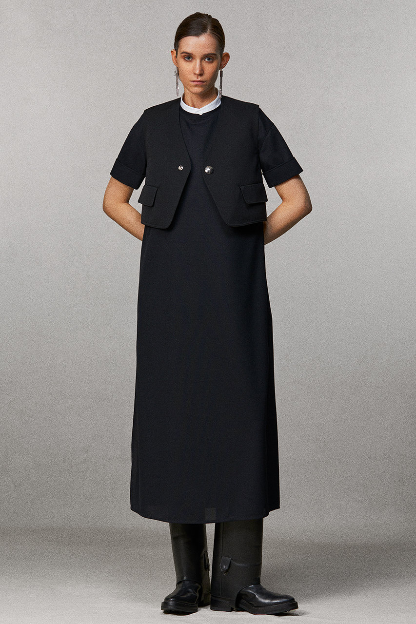 THE RERACS(ザ・リラクス)｜【予約販売】ショートベスト/ブラック の