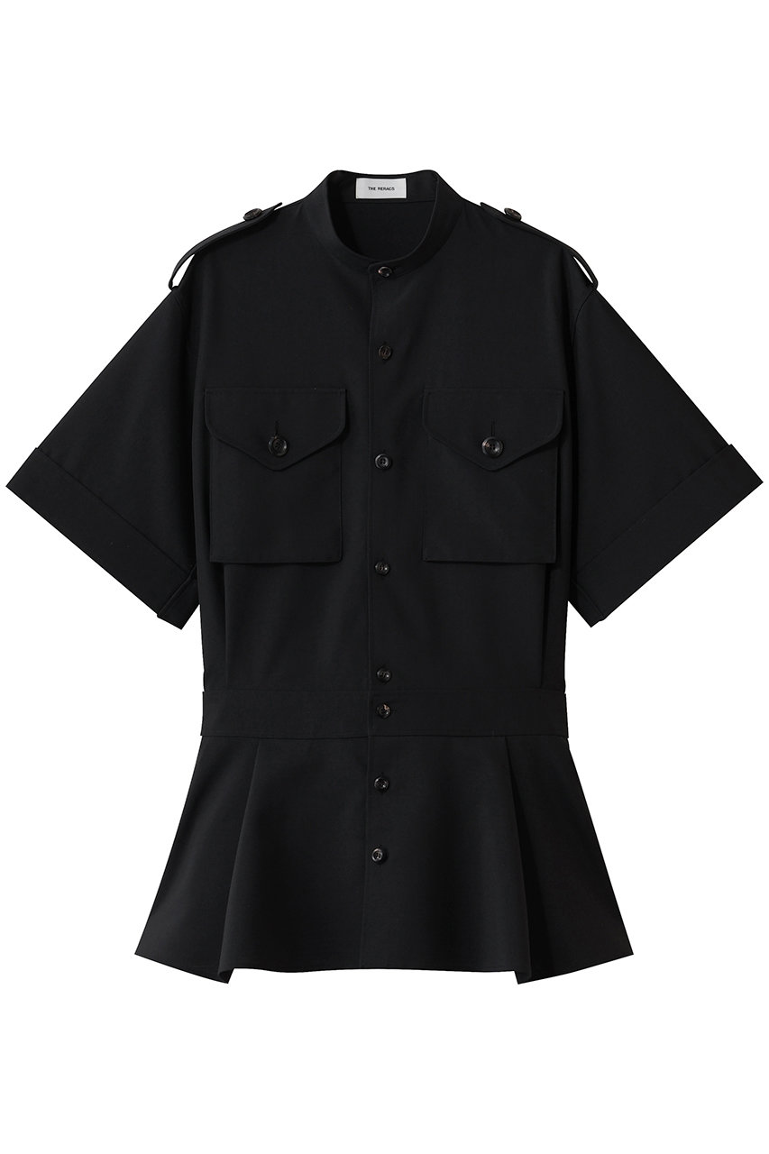 ザ・リラクス/THE RERACSの【予約販売】ロールアップサファリシャツ(ブラック/26SS-REBL-501L-J)