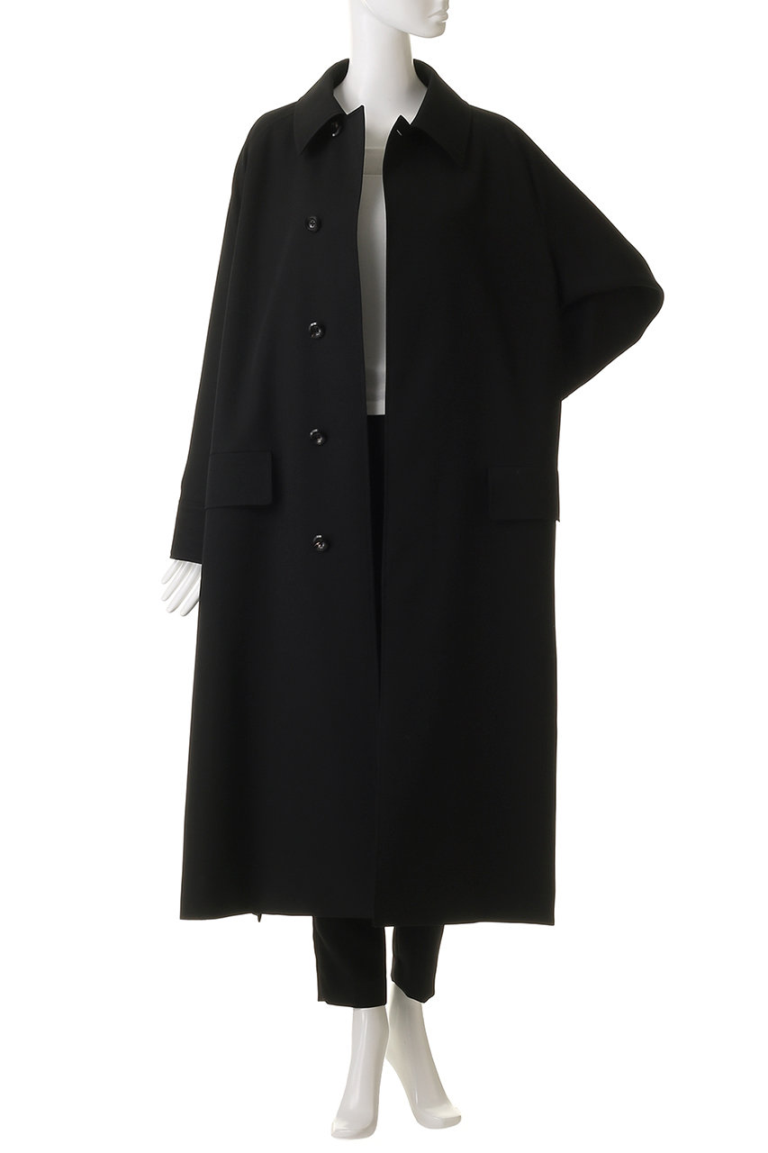 最終お値下げ! THE RERACS ウール100% ブラックコート THE RERACS(ザ・リラクス)｜【予約販売】レイルウェイコート/ブラック