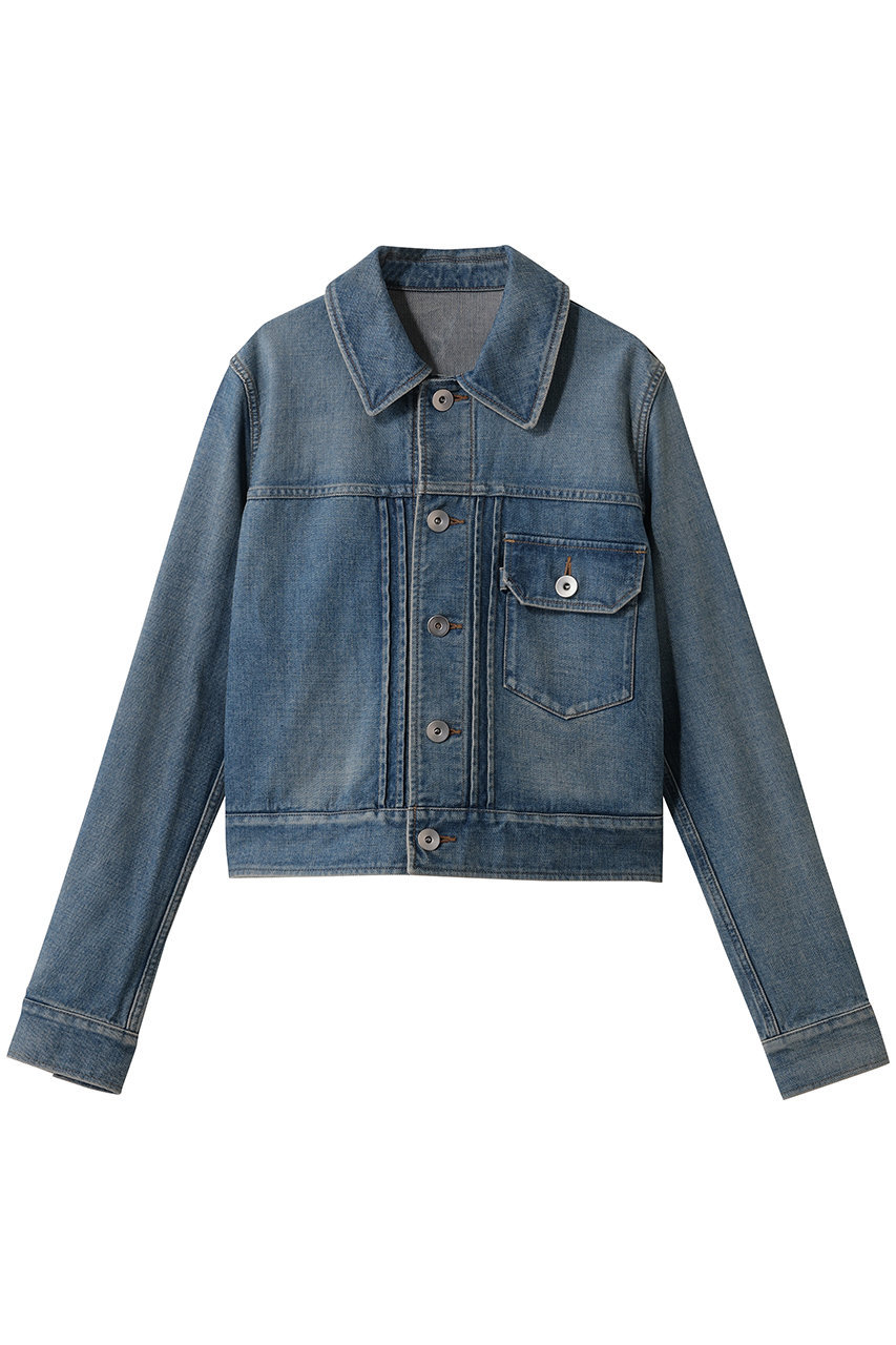 ザ・リラクス/THE RERACSのタイトフィットショートJEANジャケット(ウォッシュドブルー/26SS-REJK-278L-J)