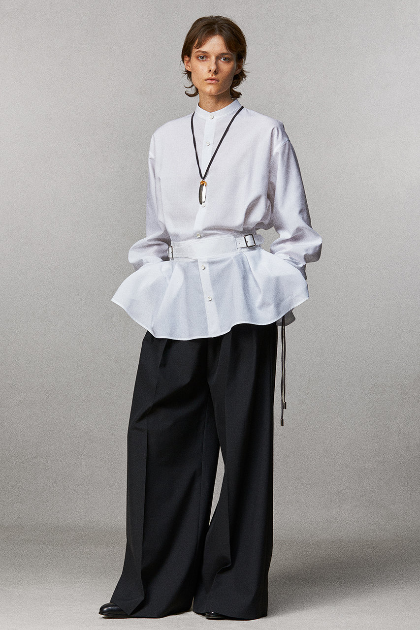 THE RERACS(ザ・リラクス)｜【予約販売】2タックワイドパンツ/ブラック