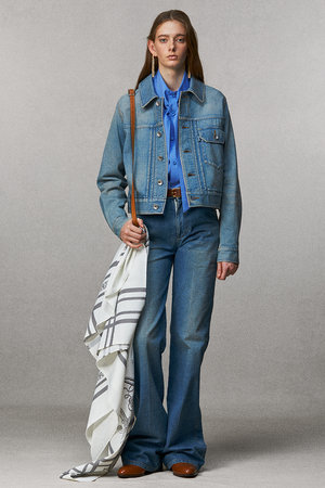 ザ・リラクス/THE RERACSの【予約販売】ペンシルフレアデニムパンツ(110600/110604)