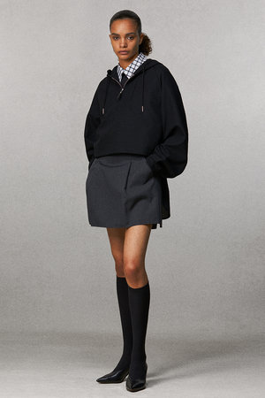 ザ・リラクス/THE RERACSの【予約販売】ジップアッププルオーバーショートパーカー(110100/110105)