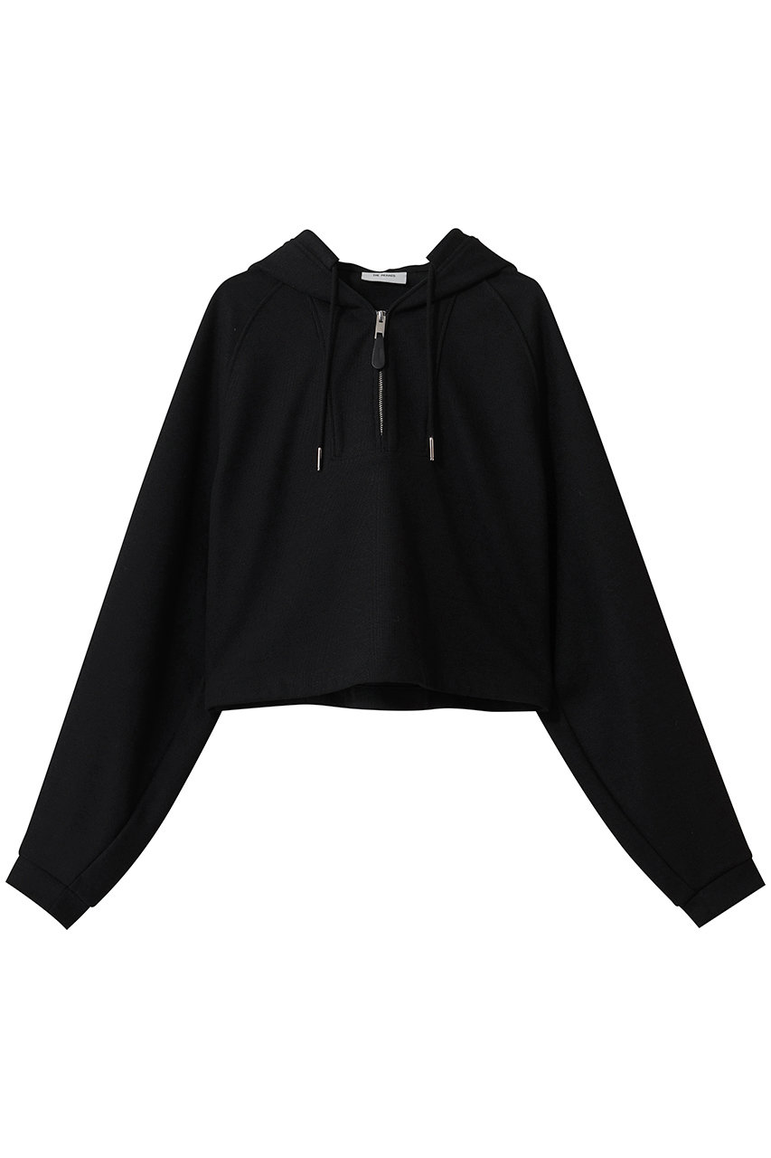 ザ・リラクス/THE RERACSの【予約販売】ジップアッププルオーバーショートパーカー(ブラック/26SS-RECS-529L-J)