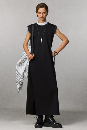 ザ・リラクス/THE RERACSの【予約販売】ショルダースイッチングタンクトップドレス(110500/110503)