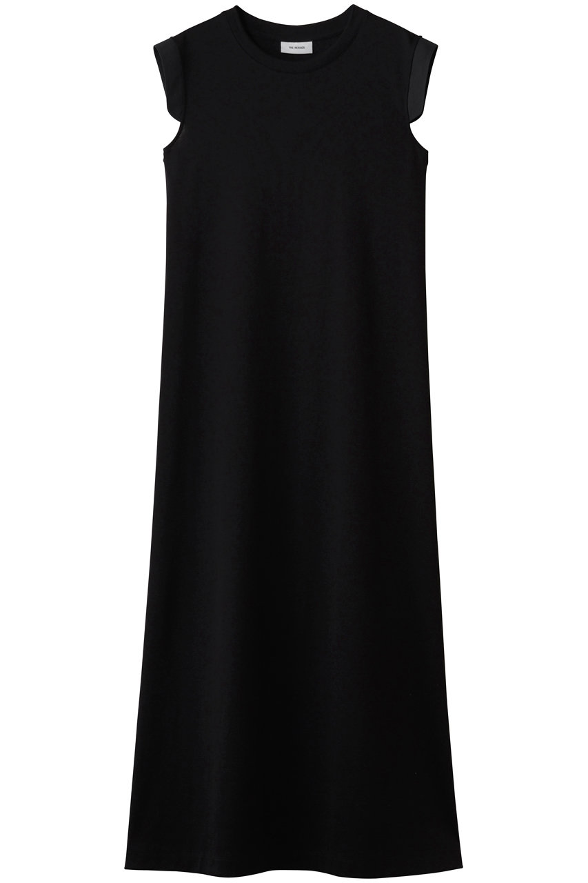 ザ・リラクス/THE RERACSの【予約販売】ショルダースイッチングタンクトップドレス(ブラック×ブラック/26SS-RECS-533L-J)