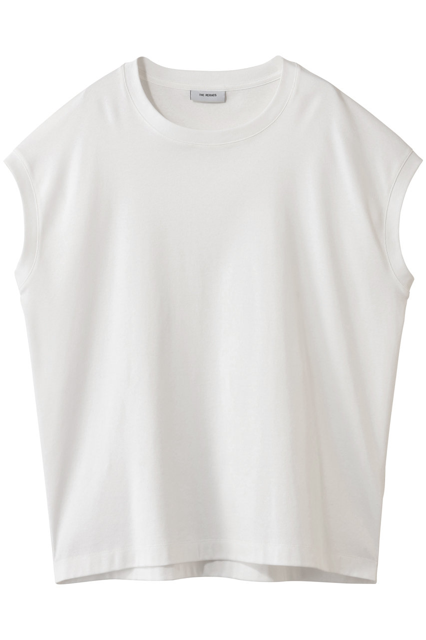 ザ・リラクス/THE RERACSの【予約販売】スリーブレスTシャツ(ホワイト/26SS-RECS-534L-J)