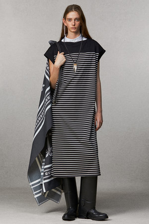 ザ・リラクス/THE RERACSの【予約販売】ボートネックバスクボーダードレス(110500/110503)