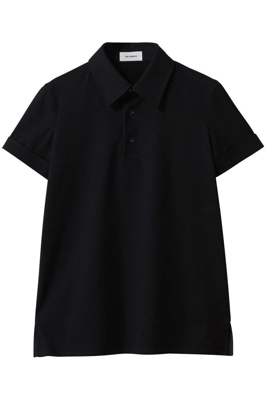 ザ・リラクス/THE RERACSの【予約販売】レギュラーカラーポロドレスブラウス(ブラック/26SS-RECS-541L-J)