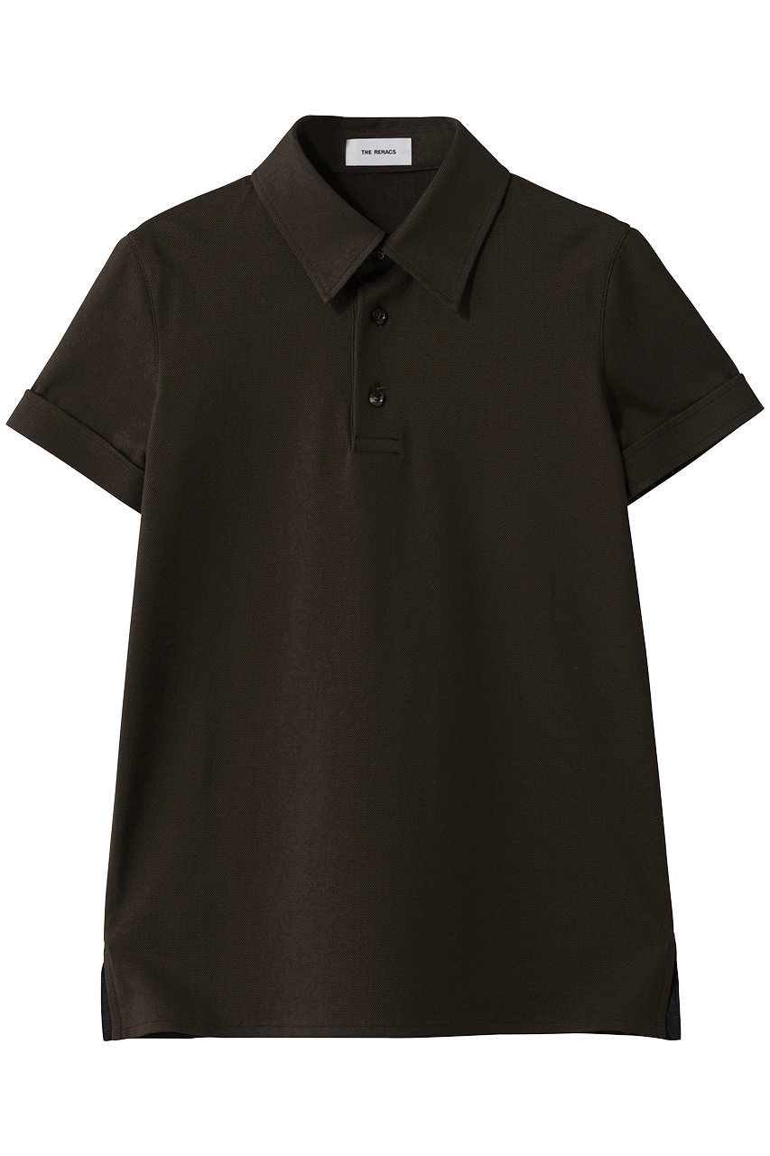 ザ・リラクス/THE RERACSの【予約販売】レギュラーカラーポロドレスブラウス(ブラウンチャコール/26SS-RECS-541L-J)