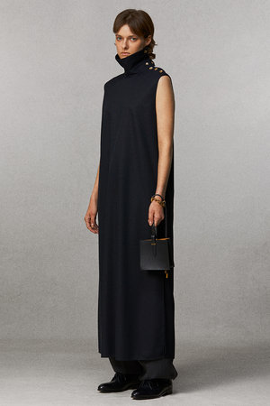 ザ・リラクス/THE RERACSの【予約販売】ハイネックサイドオープンドレス(110500/110503)