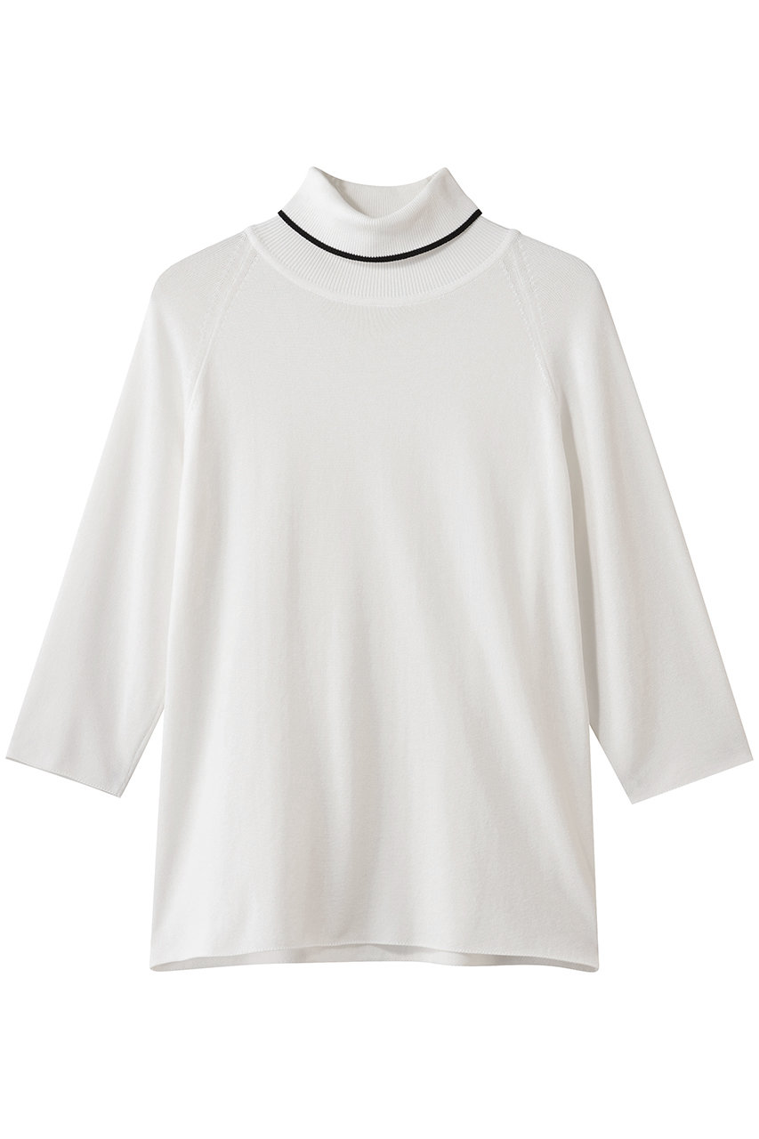 ザ・リラクス/THE RERACSの【予約販売】ショートスリーブタートルネックニットプルオーバー(ホワイト/26SS-REKN-402L-J)