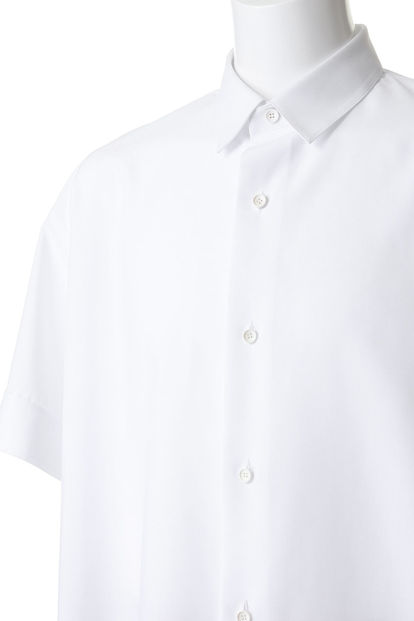 ✨新品未使用タグ付き✨THE RERACS ハイネック半袖シャツ ホワイト 38 THE RERACS(ザ・リラクス)｜【MEN】ショートスリーブプラケットシャツ