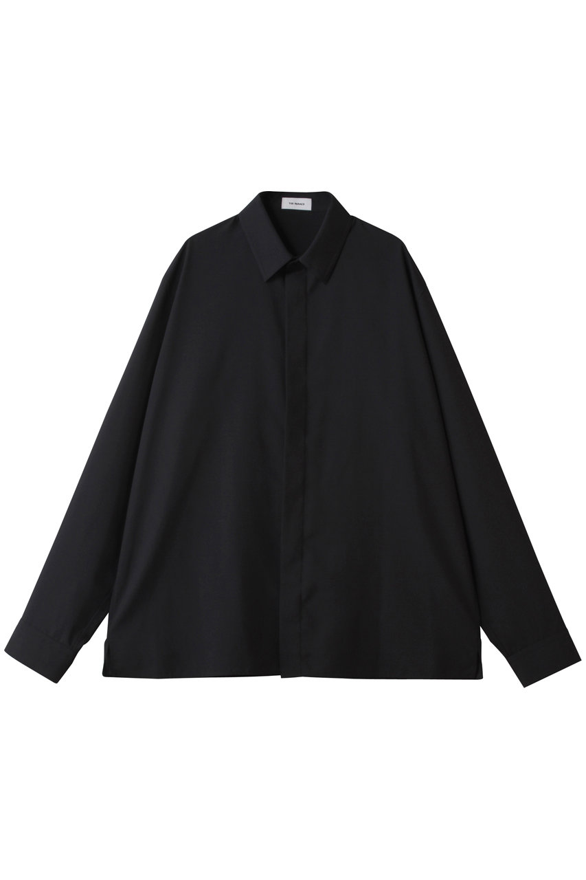 ザ・リラクス/THE RERACSの【予約販売】【MEN】2パネルスリーブフライフロントスリムシャツ(ダークネイビー/26SS-REBL-475-J)