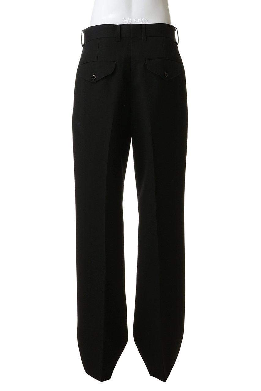 THE RERACS ブラック スラックス THE RERACS(ザ・リラクス)｜【予約販売】【MEN】ストレートスラックス