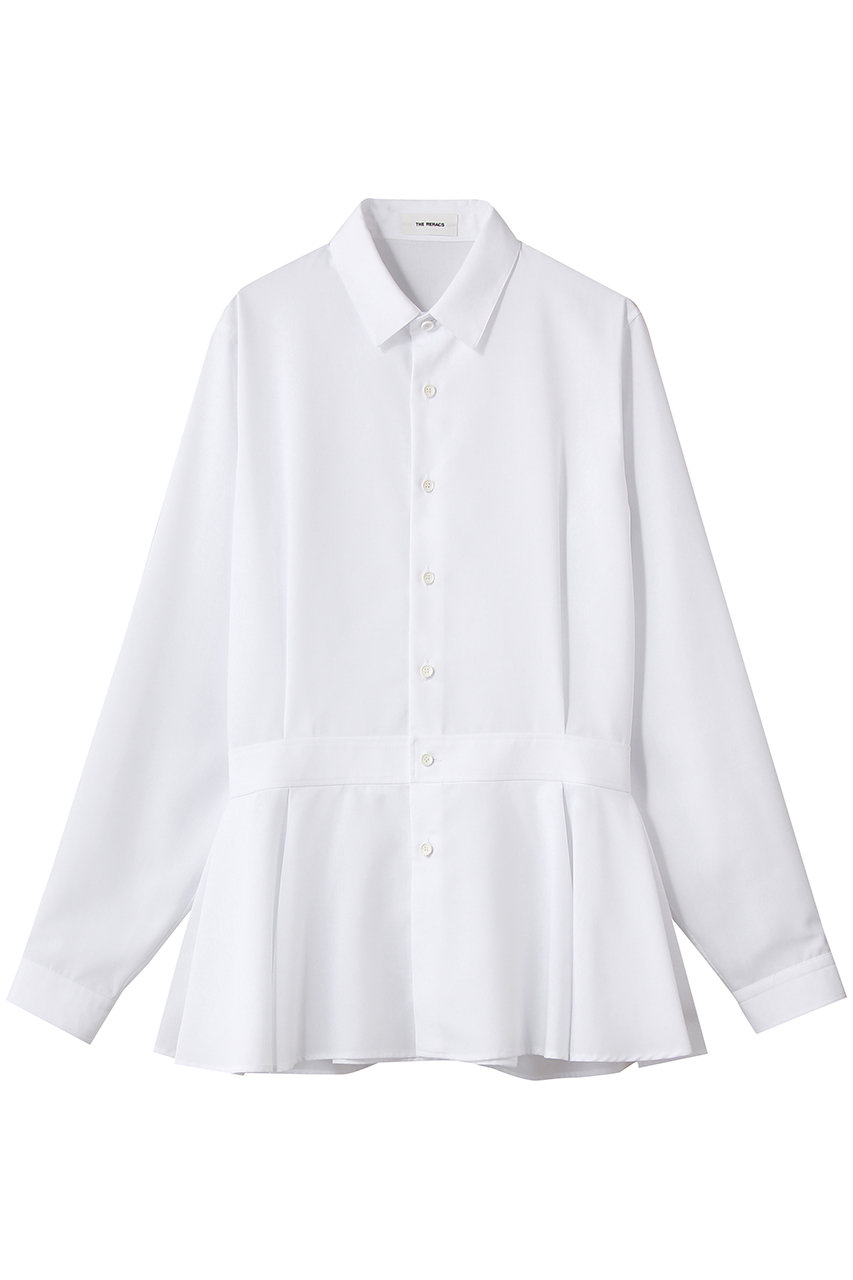 ザ・リラクス/THE RERACSの【予約販売】レギュラーカラーペプラムシャツ(ホワイト/26FW-REBL-519L-J)