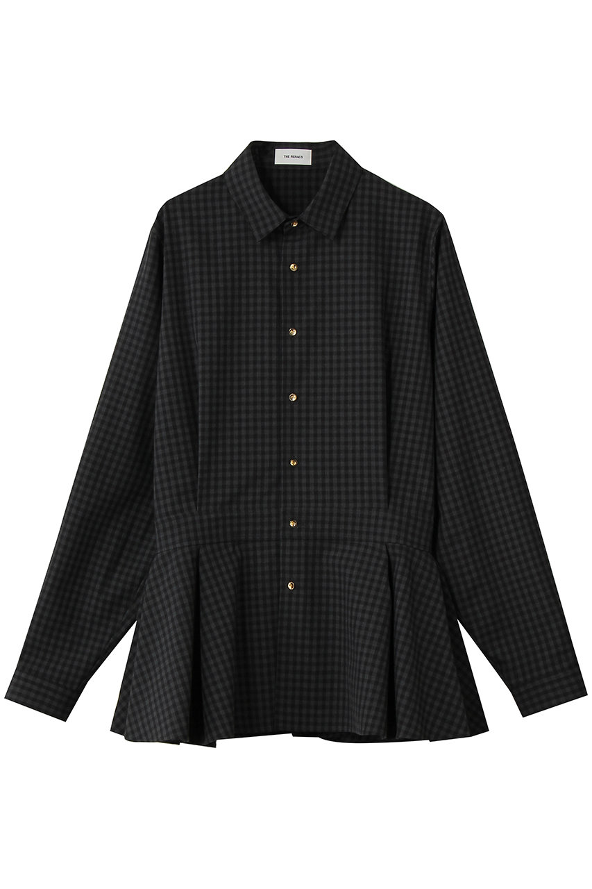 ザ・リラクス/THE RERACSの【予約販売】レギュラーカラーペプラムシャツ(ギンガムチェック/26FW-REBL-519L-2-J)