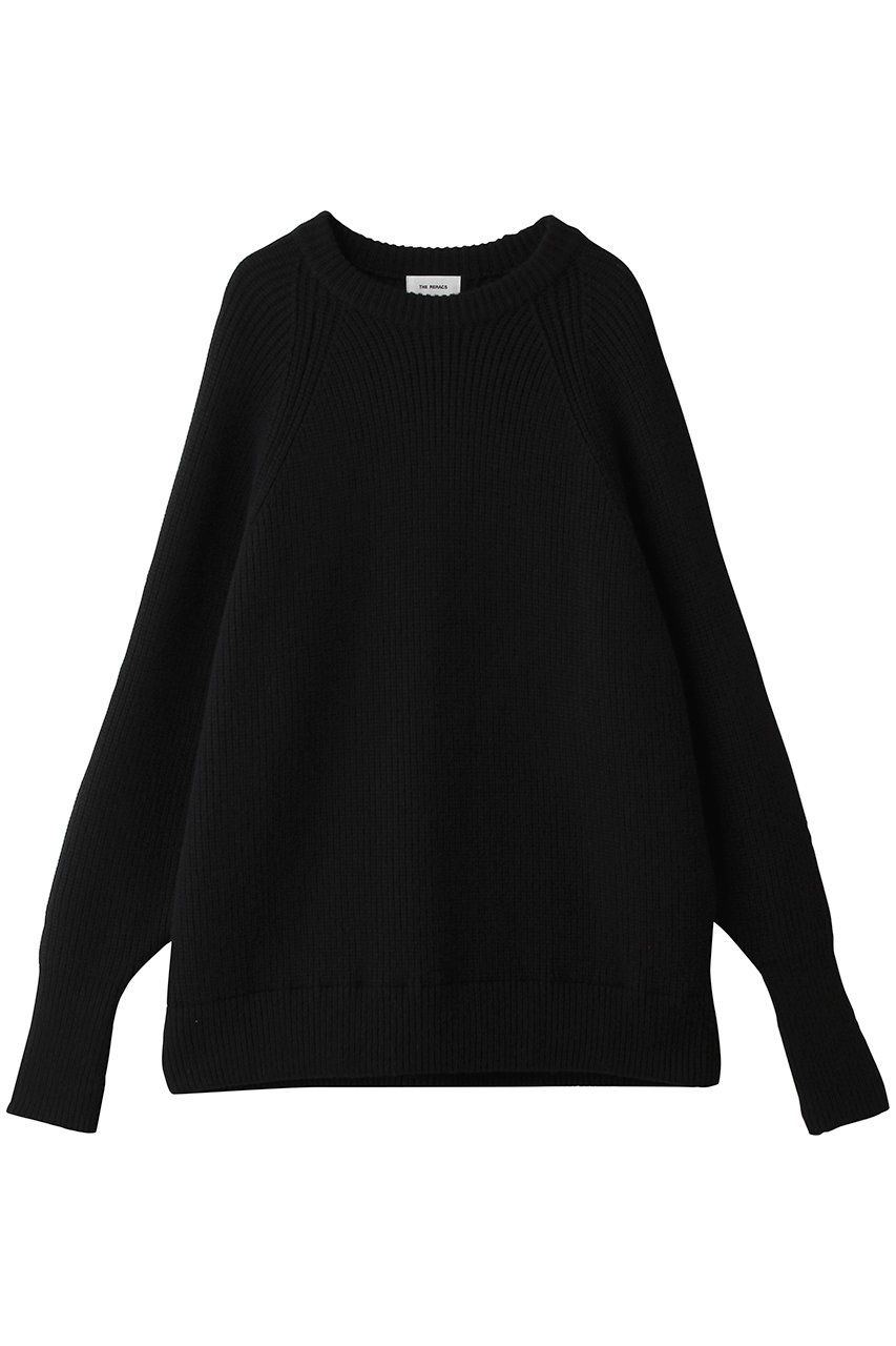 ザ・リラクス/THE RERACSの【予約販売】ラグランクルーネックルーズニットプルオーバー(ブラック/26FW-REKN-415L-J)