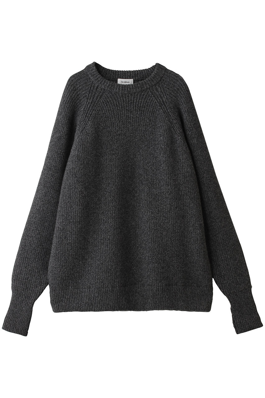 ザ・リラクス/THE RERACSの【予約販売】ラグランクルーネックルーズニットプルオーバー(トップグレー/26FW-REKN-415L-J)