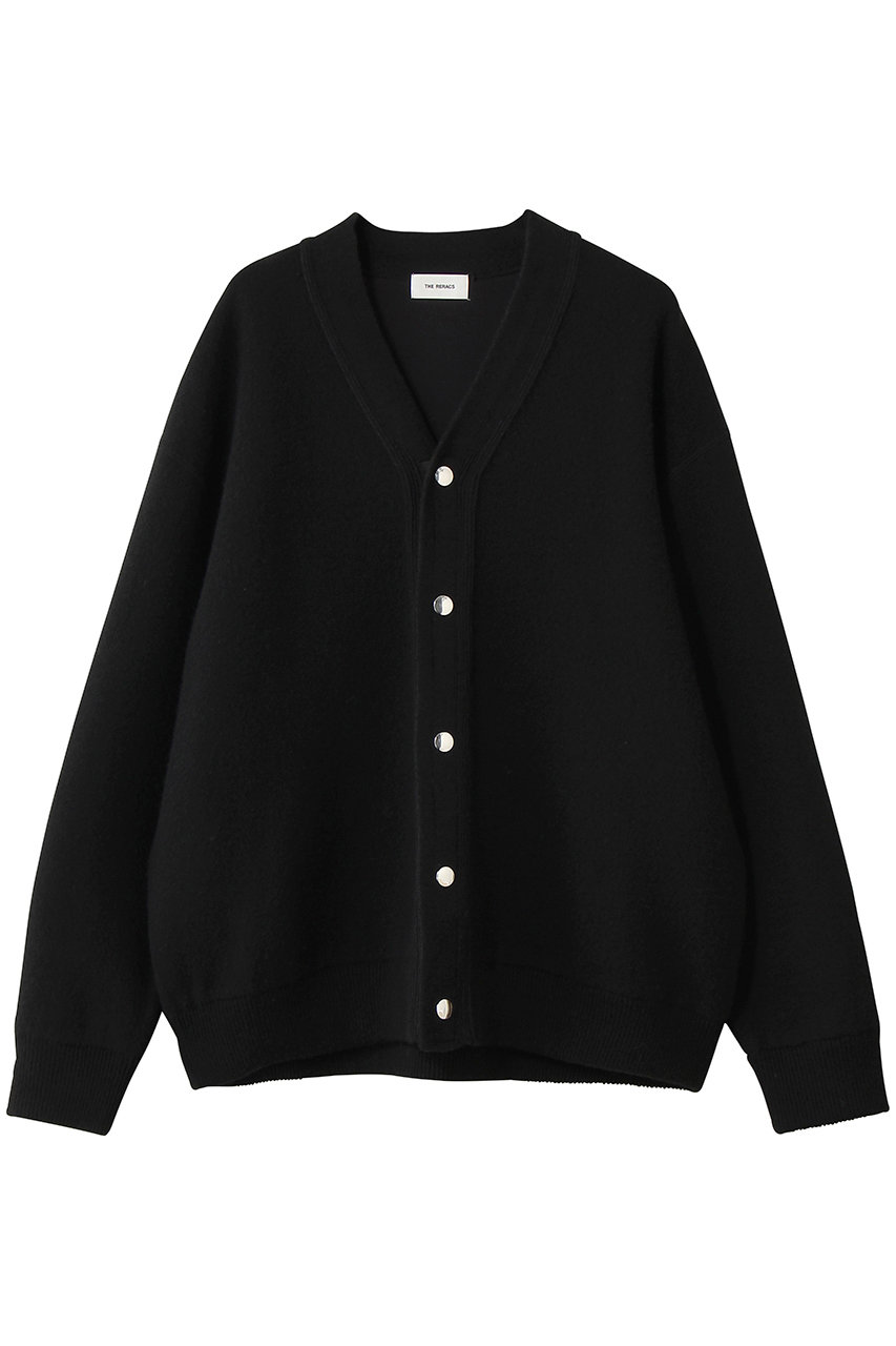 ザ・リラクス/THE RERACSの【予約販売】スナップボタンニットカーディガン(ブラック/26FW-REKN-418L-J)