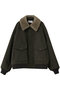 【予約販売】【MEN】ボアカラー付き A2 ジャケット ザ・リラクス/THE RERACS カーキブラウン