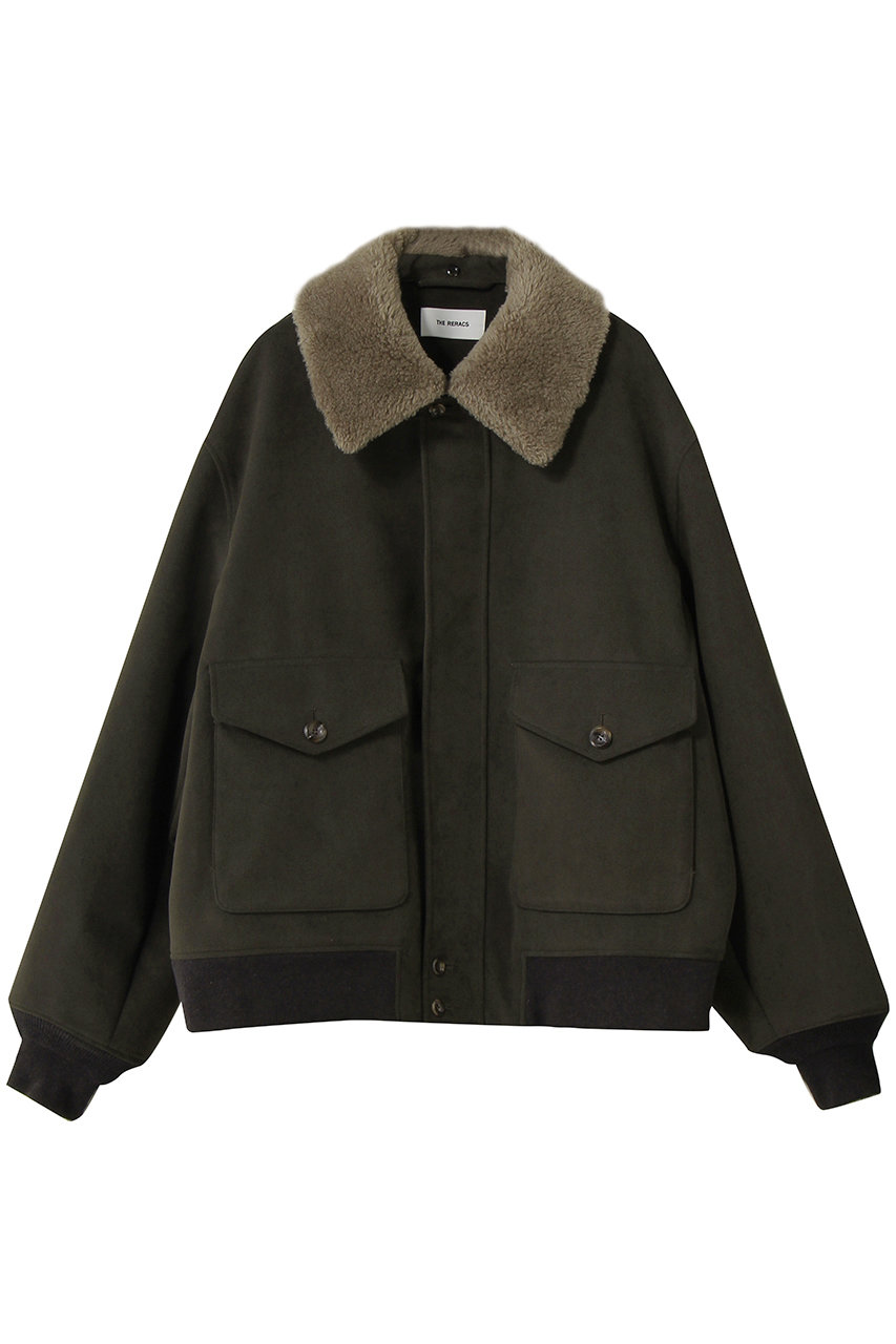 ザ・リラクス/THE RERACSの【予約販売】【MEN】ボアカラー付き A2 ジャケット(カーキブラウン/26FW-REJK-296-2-J)